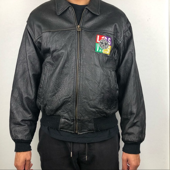 🎲🎲 Vintage Official All-Star Cafe Leather Jacket - Picture 4 of 8